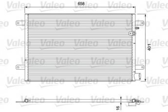 Радиатор кондиционера 814004 Valeo фото 1