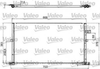 Купити 817657 Valeo Радіатор кондиціонера Мондео 3 (1.8, 2.0, 2.2, 2.5, 3.0)