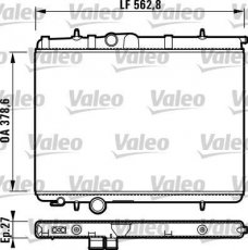 Купити 732906 Valeo Радіатор охолодження двигуна Peugeot 206 (2.0 16V, 2.0 RC, 2.0 S16)