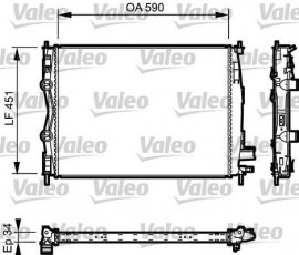 Купити 735114 Valeo Радіатор охолодження двигуна Qashqai 1.5 dCi