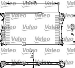Купить 735599 Valeo Радиатор охлаждения двигателя Трафик 2 (2.0 dCi 115, 2.0 dCi 90)