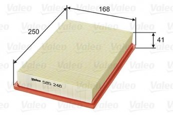 Купить 585248 Valeo Воздушный фильтр (угловой) Акцент (1.3, 1.5, 1.6)