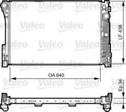 Купити 735292 Valeo Радіатор охолодження двигуна Mercedes 212 (2.0, 2.1, 3.0, 3.5, 5.5)