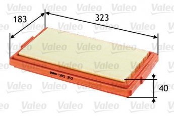 Купить 585352 Valeo Воздушный фильтр  6-series E24 (2.8, 3.0, 3.2, 3.4, 3.5)