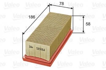 Купить 585064 Valeo Воздушный фильтр  Kangoo 1 (1.2, 1.2 16V)