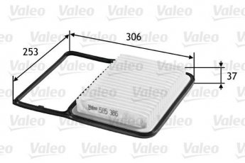 Купить 585386 Valeo Воздушный фильтр (угловой) Terios (1.3 VVT-i, 1.5, 1.5 VVT-i)