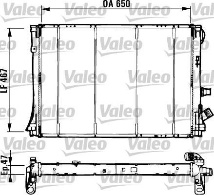 Купить 731529 Valeo Радиатор охлаждения двигателя