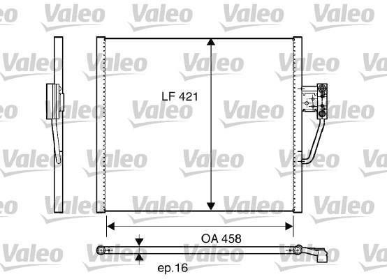 Купить 817248 Valeo Радиатор кондиционера БМВ Е39 (2.0, 2.5, 2.8, 3.5, 4.4)