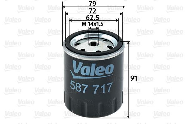 Купить 587717 Valeo Топливный фильтр  G-CLASS W460 (240 GD, 300 GD)