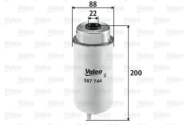 Купить 587744 Valeo Топливный фильтр 