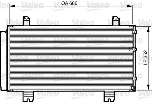 Купить 814226 Valeo Радиатор кондиционера Lexus IS (200, 250, 300) 250