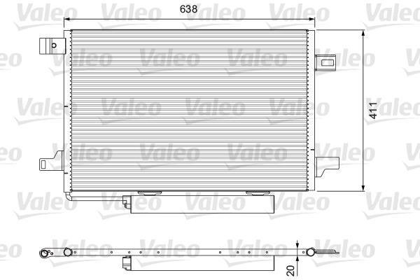Купити 814249 Valeo Радіатор кондиціонера А Класс W169 (1.5, 1.7, 2.0)