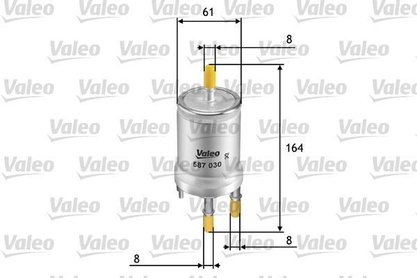 Купить 587030 Valeo Топливный фильтр  Octavia A5 (1.2, 1.4, 1.6, 1.8, 2.0)