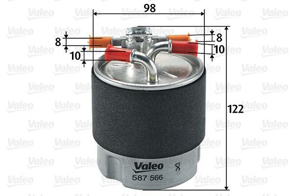 Купить 587566 Valeo Топливный фильтр  X-Trail (2.0 dCi, 2.0 dCi FWD)
