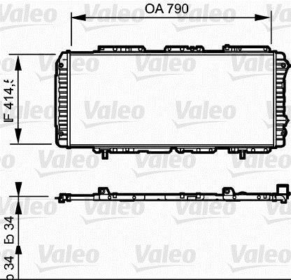 Купити 731611 Valeo Радіатор охолодження двигуна Боксер (1.9, 2.0, 2.2, 2.4, 2.8)