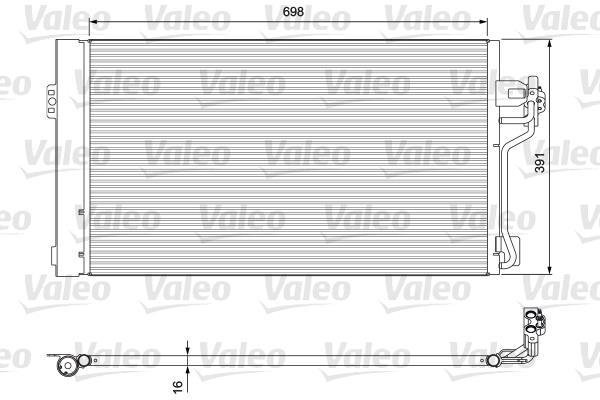 Купить 814391 Valeo Радиатор кондиционера Виано W639 (2.1, 3.2, 3.5, 3.7)