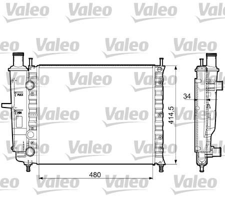 Купить 732788 Valeo Радиатор охлаждения двигателя Marea (1.6, 1.6 100 16V)