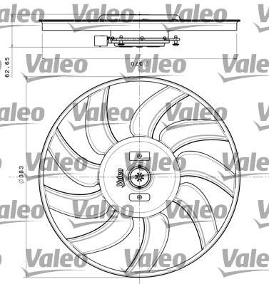 Купити 696350 Valeo Вентилятор охолодження Ауді Ку5 (2.0, 3.0, 3.2)
