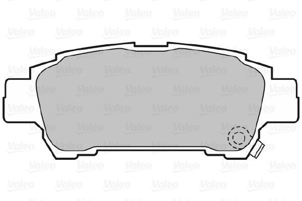 Купити 598542 Valeo Гальмівні колодки  Avensis (2.0 D-4D, 2.0 VVT-i, 2.4 VVTi GLS) 