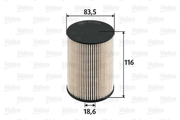 Купить 587919 Valeo Топливный фильтр  Jetta (3, 4) (1.6, 1.9, 2.0, 2.5)