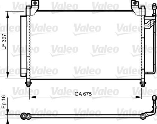 Купити 814235 Valeo Радіатор кондиціонера СХ-7 (2.2 MZR-CD, 2.3 MZR DISI Turbo)