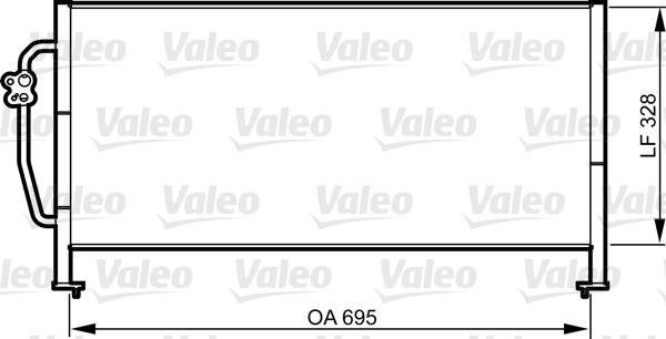 Купити 814306 Valeo Радіатор кондиціонера Subaru
