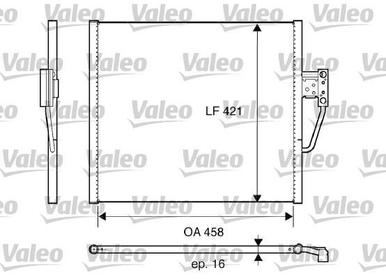 Купить 817607 Valeo Радиатор кондиционера БМВ