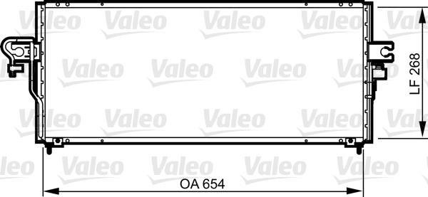 Купити 817794 Valeo Радіатор кондиціонера Альмера (Н15, Н16) (1.4, 1.6, 2.0)