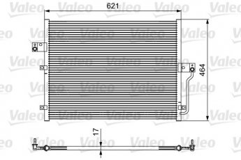 Купити 814441 Valeo Радіатор кондиціонера Kайрон (2.0 Xdi, 2.7 Xdi)