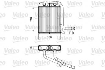 Купить 811524 Valeo Радиатор печки Multivan (1.9, 2.0, 2.5, 3.2)
