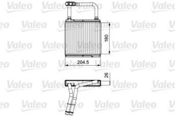 Купить 811526 Valeo Радиатор печки ЦЛ Класс (3.0, 5.5, 6.2)