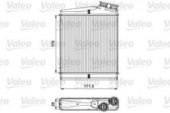 Купити 811512 Valeo Радіатор печі Range Rover (2.0, 2.2 D)