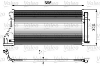 Купить 814488 Valeo Радиатор кондиционера Каренс (1.6 CVVT, 2.0 CVVT)