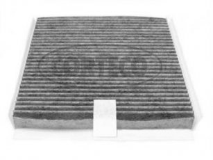 Салонный фильтр 80000208 CORTECO – Материал: активированный уголь фото 1