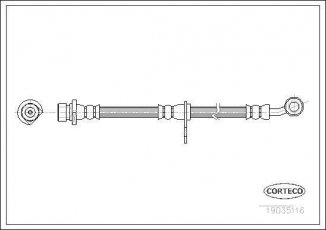 Купити 19035116 CORTECO Гальмівний шланг CR-V (2.0, 2.2 CTDi)