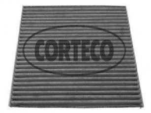 Салонный фильтр 80001781 CORTECO – (из активированного угля)Материал: активированный уголь фото 1