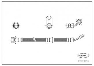 Купить 19033055 CORTECO Тормозной шланг Avensis T22 (1.6, 1.8, 2.0)