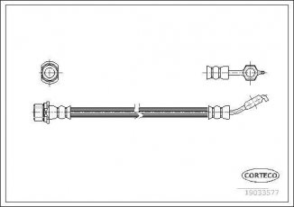 Купить 19033577 CORTECO Тормозной шланг Avensis T25 (1.6, 1.8, 2.0, 2.2, 2.4)