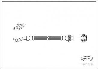 Купить 19035294 CORTECO Тормозной шланг Avensis T25 (1.6, 1.8, 2.0, 2.2, 2.4)
