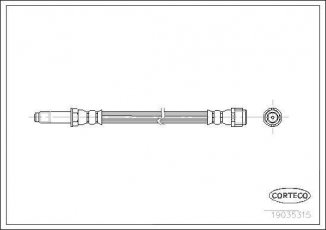 Купити 19035315 CORTECO Гальмівний шланг Транспортер Т5 (1.9, 2.0, 2.5, 3.2)