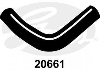 Патрубок радіатора 20661 Gates фото 1