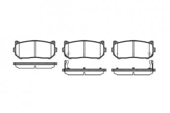 Купить 0649.02 Remsa Тормозные колодки задние Sephia 1.5 i с датчиком износа
