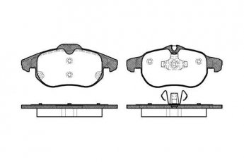 Купить 0888.00 Remsa Тормозные колодки передние Зафира Б 2.0 подготовлено для датчика износа колодок