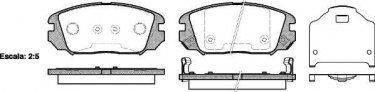 Купить 1204.02 Remsa Тормозные колодки передние Грандер (2.2 CRDi, 2.7, 3.3) с датчиком износа