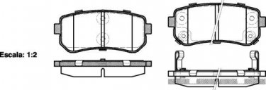Купити 1209.02 Remsa Гальмівні колодки задні Hyundai i30 (1.4, 1.6, 2.0) з датчиком зносу
