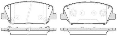 Купити 1398.12 Remsa Гальмівні колодки передні Hyundai i30 (1.4, 1.6) с звуковым предупреждением износа