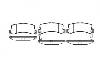 Купити 0214.22 Remsa Гальмівні колодки задні Avensis T22 (1.6, 1.8, 2.0) з датчиком зносу