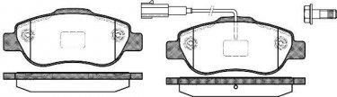 Купить 1100.11 Remsa Тормозные колодки передние Линеа (1.3 D Multijet, 1.4) с датчиком износа