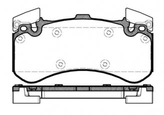 Купить 1463.00 Remsa Тормозные колодки передние Audi A8 подготовлено для датчика износа колодок