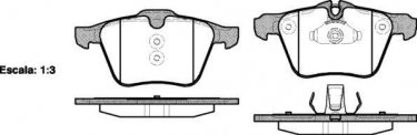 Гальмівна колодка 1217.00 Remsa – передні подготовлено для датчика износа колодок фото 1